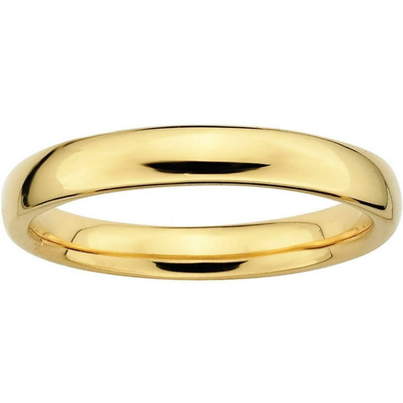 Sterling Silver Gold-Plated Polished Ring