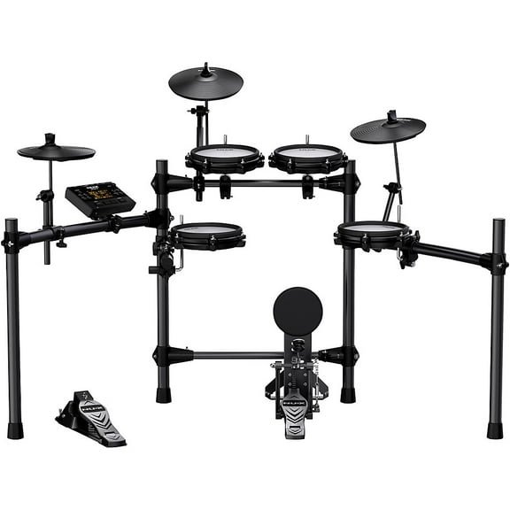 NUX Model DM-210 All Mesh Head Digital Electronic Drum Set, 8 Piece Kit