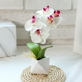 thumbnail image 4 of Cheer.US Artificial Flowers in Pot Decor Flower Arrangements Phalaenopsis Bonsai Plants Flower Bonsai Plants&nbsp;Flowers In Pot Table Centerpieces Dinning Room Table Kitchen Decoration, 4 of 7