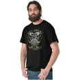 thumbnail image 4 of Anti Social Butterfly Skull Tattoo Plus Size Crewneck Graphic Tee Shirt Brisco Brands 2X, 4 of 5