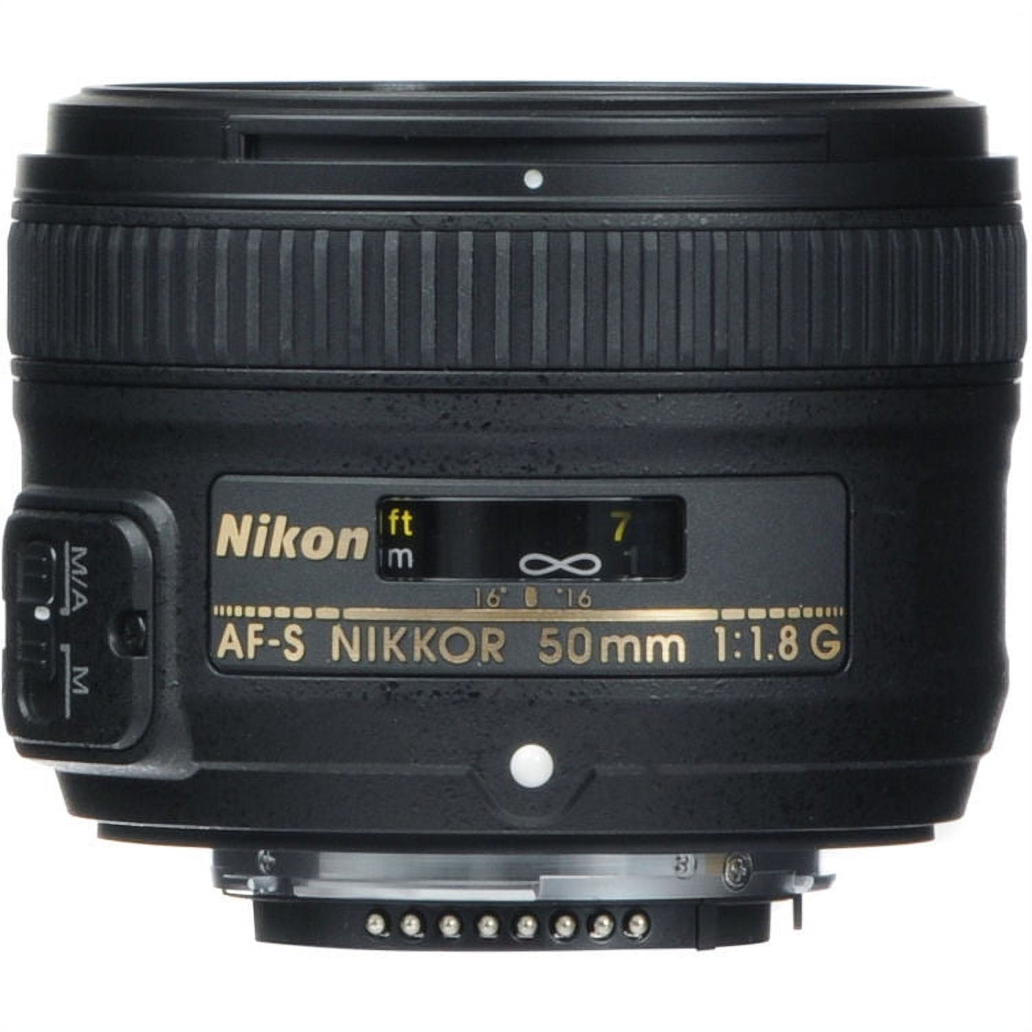 Nikon AF-S FX NIKKOR 50mm f/1.8G Lens with Auto Focus for Nikon DSLR Cameras - image 2 of 4