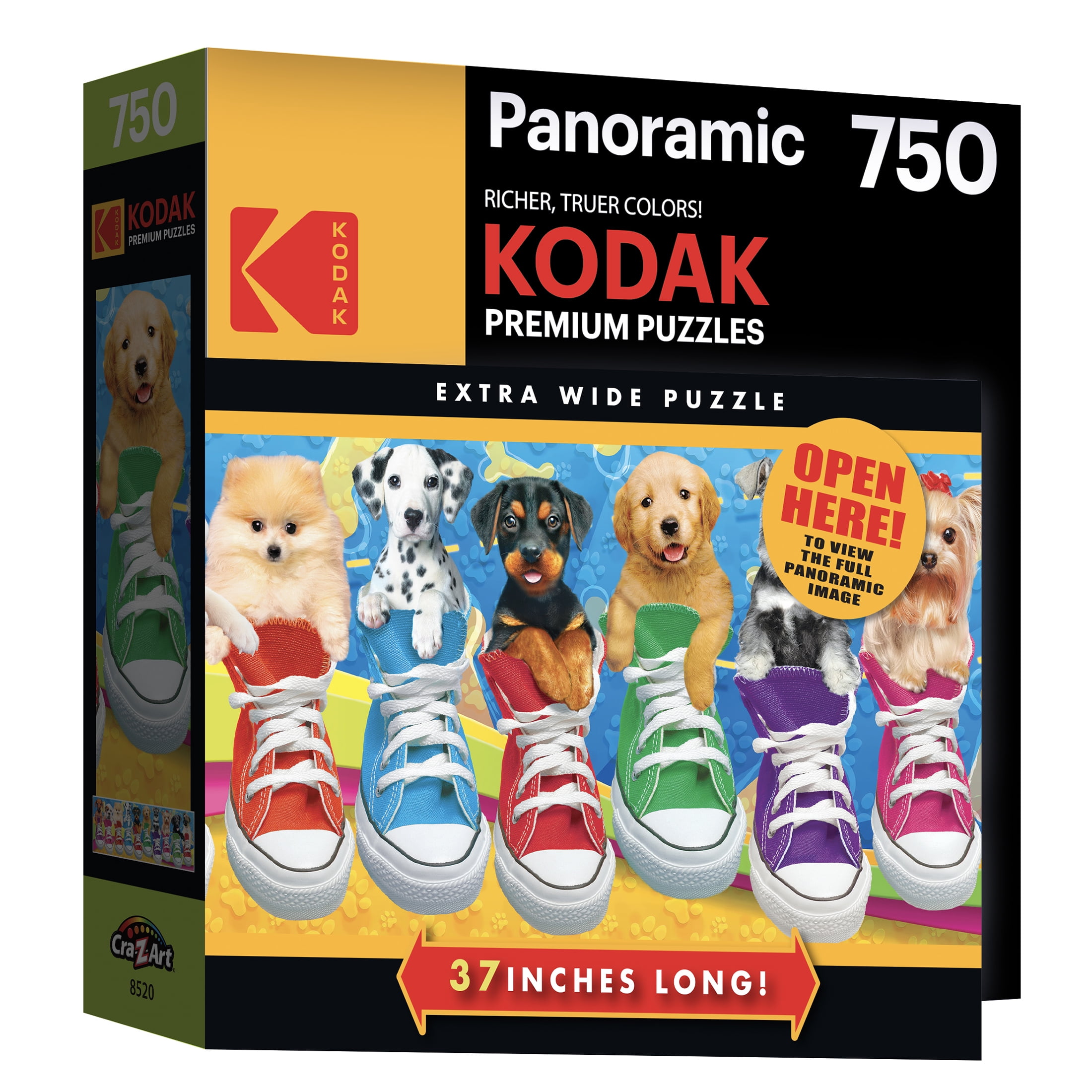 RoseArt Kodak 750 Piece Sneaky Pups All Stars Interlocking Jigsaw Puzzle