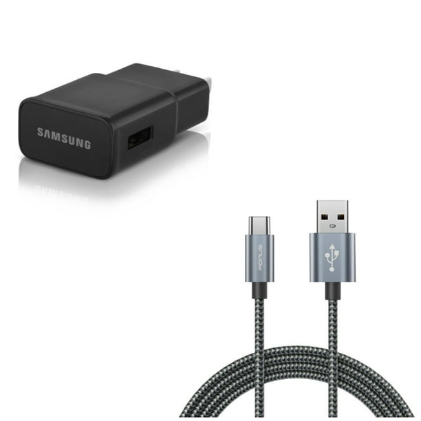 Adaptive Fast Home Charger w Type-C 10ft USB Cable J5E for V40 V35 ThinQ, Q7 Plus, Google Nexus 5X, G8 ThinQ, G7 ThinQ, G Pad X 10.1, Stylo 4