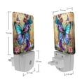 thumbnail image 7 of PhooArto Colorful Butterfly Art Plug in LED Night Light Auto Sensor Dusk to Dawn Decorative Night for Bedroom, Bathroom, Kitchen, Hallway, Stairs, Baby's Room, Energy Saving, 7 of 7