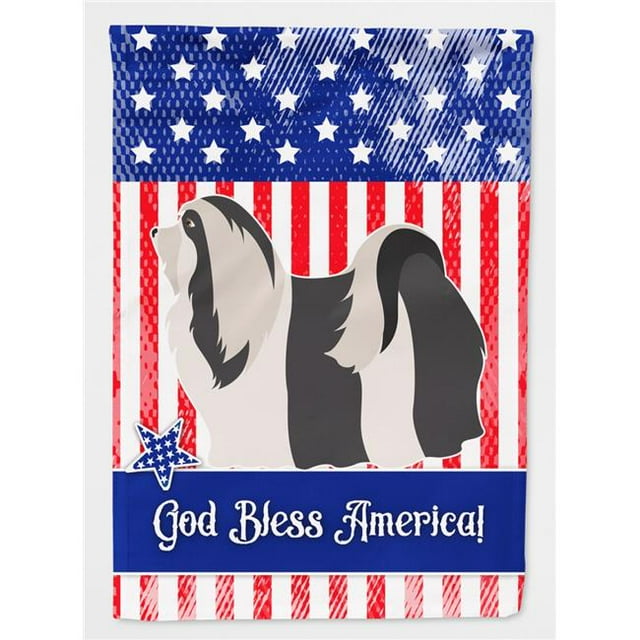 Carolines Treasures BB8395CHF Havanese American Drapeau en Toile Taille Maison