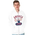 thumbnail image 3 of Popeye The Sailor Man America 1776 Zip Up Hoodie Men's Women's Brisco Brands L, 3 of 6