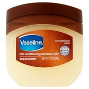 Vaseline Rich Conditioning Cocoa Butter Healing Petroleum Jelly for Dry Skin, 1.75 oz