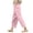 Pink, variant on Qiopertar Linen Pants for Women Loose Straight Leg Casual Drawstring Pants with Pockets Summer Beach Vacation Elastic Waist Comfy Relaxed Trousers, Navy L
