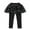 Black, variant on MIXUE Baby Girls Pants Children'S Leggings Flowers Prints Trousers Two Culottes Spring Autumn Shaggy Yarn Skirt Holiday Wear,Black,18-24 Months