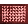 thumbnail image 1 of Ahgly Company Indoor Rectangle Abstract Red Modern Area Rugs, 2' x 3', 1 of 4