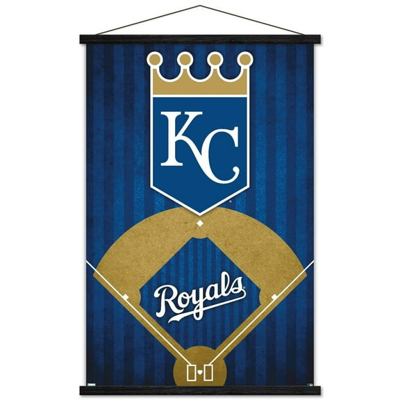 MLB Kansas City Royals - Logo 20 Wall Poster with Magnetic Frame, 22.375" x 34"