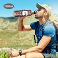 thumbnail image 6 of Yayeee 20oz Insulated Water Bottle Double Wall Stainless Steel with Flip Straw Lid, Brown Abstract Eagle, 6 of 7