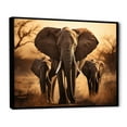 thumbnail image 2 of Designart "Elephant Forms Of Serenity I" Animals Floater Framed Wall Decor, 2 of 7