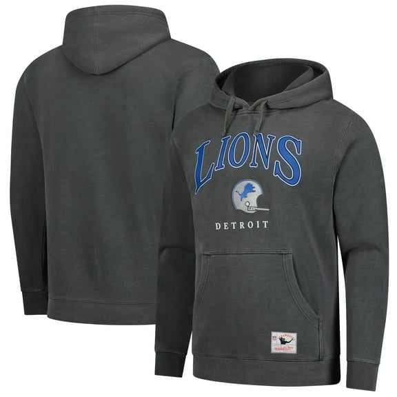 -Mitchell & Ness  Gray Detroit Lions Slot Pullover Hoodie