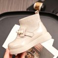 thumbnail image 5 of LvhaoGJOB Sock Boots for Kids Stretchy Knit Shaft Pearl Decoration sock boots ankle boots All Season Footwear, 5 of 6