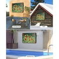 thumbnail image 2 of Outdoor TV Cover 52 to 55 Inch Weatherproof, Red Poppy White Daisy Flower Waterproof TV Screen Protector for Outside Decor with Zipper and Pocket 52"L x 30"H , Rustic Nature Scenery, 2 of 7