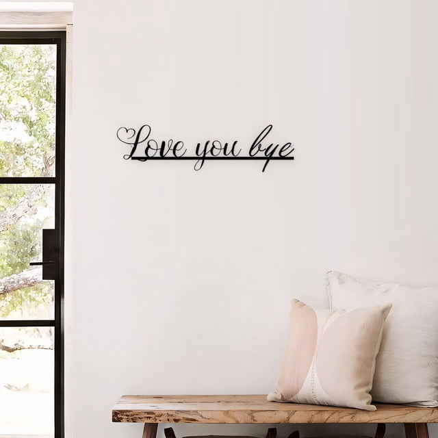 Fiudx Adorno de Letras de Madera, Elegante Diseño para Puerta, Artesanía Duradera de Alta Calidad, Versátil Pieza de Decoración para El Hogar, Ideal para Sala de Estar, Entrada y Cocina, Regalo Perfe
