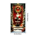 thumbnail image 6 of Christmas Door Cover for Festive Home Entrance Decoration and Holiday Party Background Display with Classic Seasonal Patterns B, 6 of 6