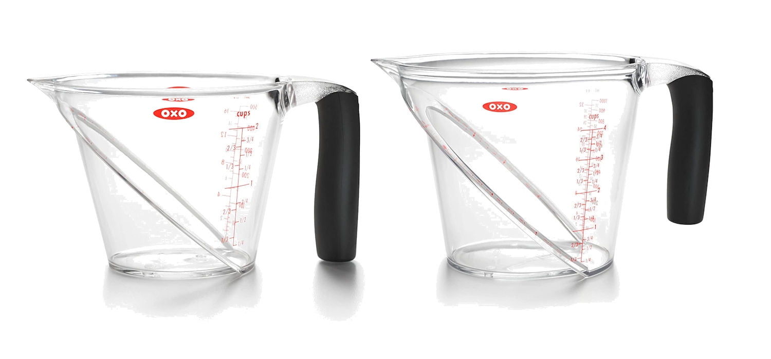 OXO good grips 4-cup Angled Measuring cup & good grips Stainless Steel  Scraper & chopper