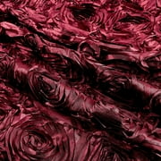Ben Textiles Wedding Rosette Satin, Yard, Burgundy
