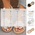 thumbnail image 3 of UTTOASFAY Women Shoes Summer Women Flat String Bead Sandals Bohemian Style Flower Buckle Strap Shoes Black 8.5, 3 of 9