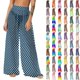 thumbnail image 1 of Pincandy Women See Through Sheer Mesh Pants Beach Swimsuit Bikini Bottom Cover up Party Club Elastic High Waist Wide Leg Pants, 1 of 7