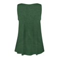thumbnail image 6 of Susanny Womens Plus Size Tunics On Clearance Henley Flowy Tank Tunic Clothing Button Down Sleeveless Boho Shirts Workout Clothes Green XL, 6 of 7