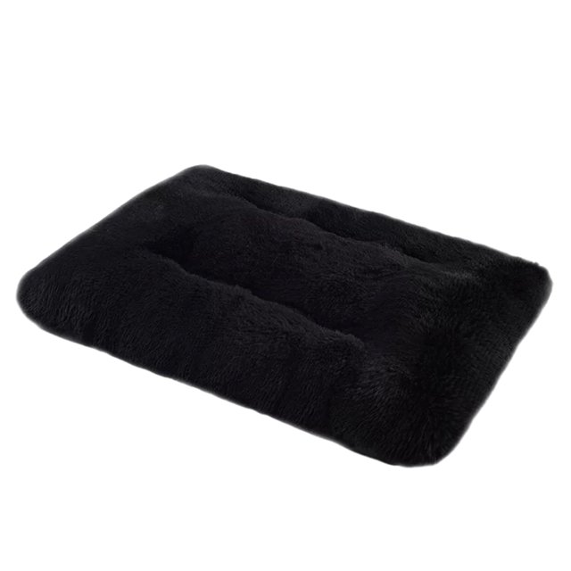 Greeniant Nido de mascotas Cojín de felpa y cómodo para gatos y perros Suministros para mascotas Nido de gatos Nido de perros Suministros para perros negro 50*70*8cm