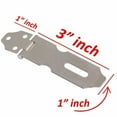 thumbnail image 4 of Wideskall 3" inch Zinc Plated Swivel Safety Hasp and Staple with Screws Pack of 3, 4 of 4