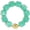 Lake Blue, variant on Bead Bracelet for Women Vibrant Color Resin Beads Bracelets Elastic Stretch Chunky Bracelet Boho Summer Beach Vacation Jewelry