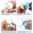 thumbnail image 4 of Wall Hanging Sponge Egg Holder Bracket Rotatable Makeup Powder Puff Support Shelf Storage Rack, 4 of 10