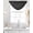 Black, variant on Lavender Burlap Texture Sheer Waterfall Valance Curtains for Window, Farmhouse Vintage Lavender Rod Pocket Sheer Topper Swag Curtains for Living Room, Kitchen 38.5"W x 47.2"L, 2 Panels