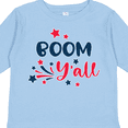 thumbnail image 4 of Inktastic 4th of July Boom Y'all with Red White and Blue Stars Boys or Girls Long Sleeve Toddler T-Shirt, 4 of 5
