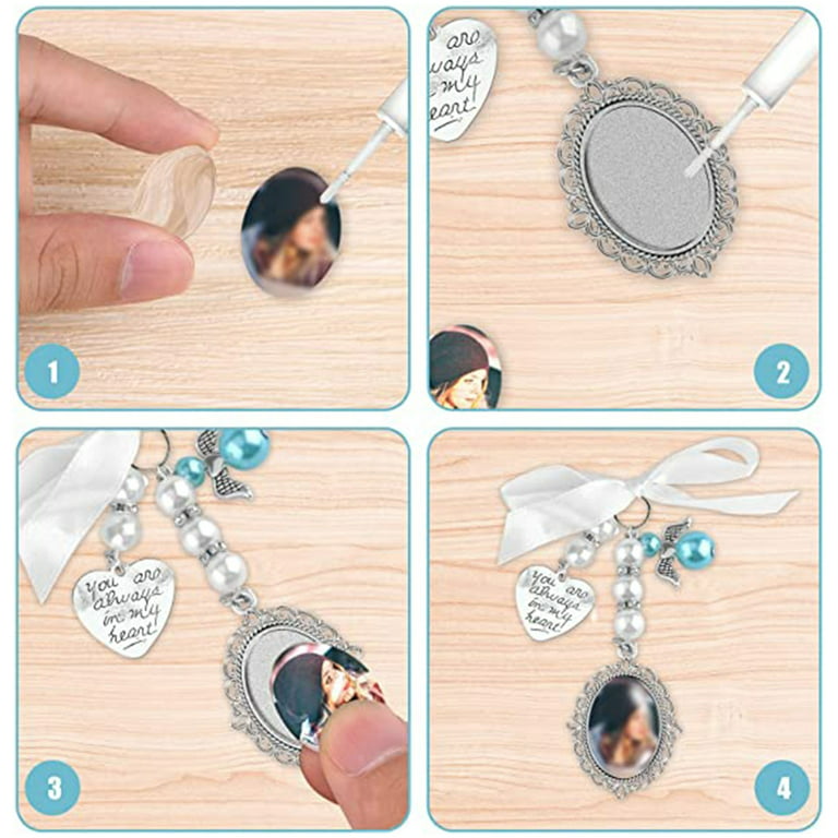 Wedding Bouquet Charm, Bouquet Picture Charm, Wedding Bouquet Photo Charms  With Oval Glass Cabochons, Wedding Photo Charm With Heart Styled Pendent,  Christmas Gifts - Temu New Zealand