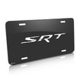 thumbnail image 2 of SRT Carbon Fiber Look 12" x 6" Aluminum License Plate for Dodge Jeep Chrysler, 2 of 4