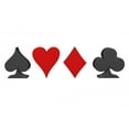 thumbnail image 2 of Playing Cards Suits Wall Decal by Wallmonkeys Peel and Stick Graphic (36 in W x 10 in H) WM180339, 2 of 4