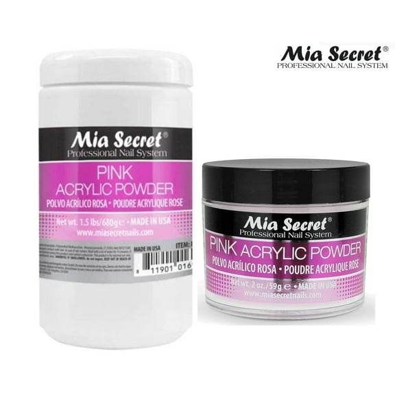 Mia Secret Acrylic Powder PINK 1.5 lbs/24 oz and 2 oz - Combo Pack
