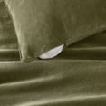 thumbnail image 2 of Brooklyn Loom Matte Cotton Velvet 20x20 Pillow in Green, 20 x 20, Cotton , Adult, All Season, OEKO-TEX Certified, 2 of 10