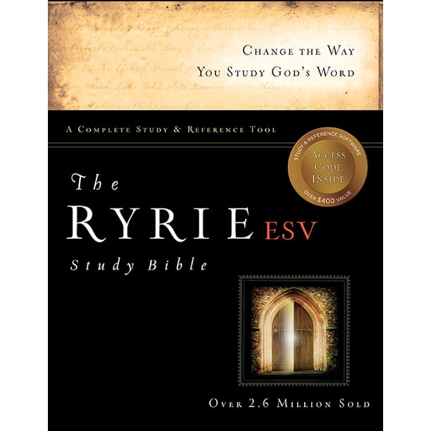 The Ryrie ESV Study Bible Hardcover Red Letter Indexed Walmart 