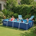 thumbnail image 3 of Bestway Steel Pro 13 Foot x 32 Inch Rectangular Above Ground Swimming Pool, Blue, 3 of 10