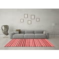 thumbnail image 3 of Ahgly Company Indoor Square Abstract Red Modern Area Rugs, 5' Square, 3 of 4