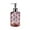Pink, variant on YiJuHui 2pcs Refillable Glass Soap Dispenser Pump Bottle with Diamond Pattern Design for Kitchen and Bathroom Decor