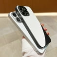 thumbnail image 6 of Purluct Slim Designed for iPhone 13 Pro Case,Paper-Thin Back Case [Anti-Fingerprints & Color-matching]Ultra Protective Cover with Camera Protection for Men Women,White+Black, 6 of 7