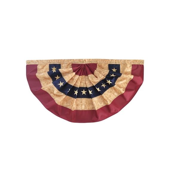 Briarwood Lane Tea Stained Patriotic Bunting 48" x 24"