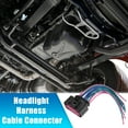 thumbnail image 3 of Reemplazo del conector del cable del arnés del faro de 3 pines para VW para Audi No.1J0973737, 3 of 7