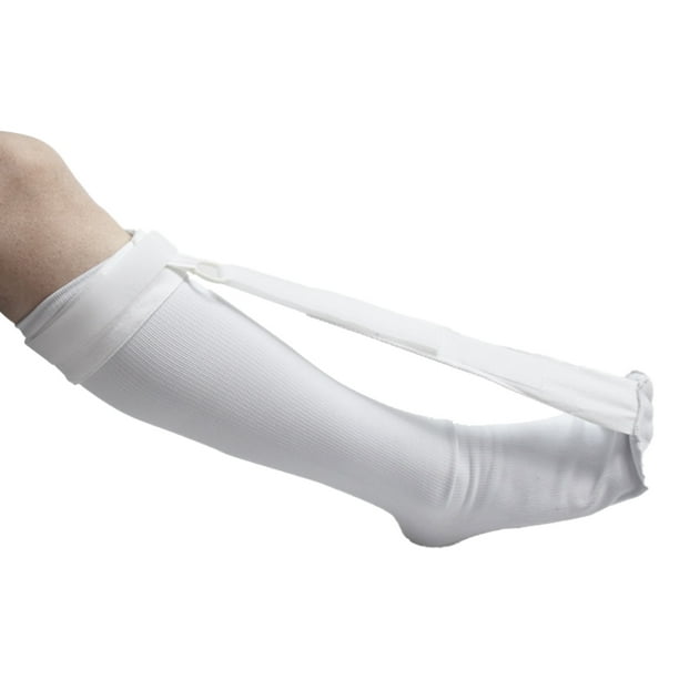 Qarigey Calcetines de compresión para el dolor en el talón, medias altas elásticas, dormitorio portátil, suave, transpirable, lavable, Accesorios de disfraces Blanco METRO
