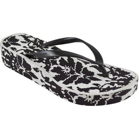 MUK LUKS Wedge Flip Flops