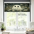 thumbnail image 2 of AshasdS Ghost in Daisy Field Polyester Window Valance Curtain for Home Kitchen Living Room Bedroom Bathroom Decor 54x18 inch, 2 of 4