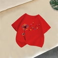 thumbnail image 4 of Fnooota Girls Cotton T-shirts, Casual Summer Fashion Short Sleeve Kids Graphic Tees Red Size 6-8 T, 4 of 4
