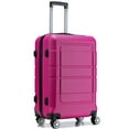 thumbnail image 2 of Alex Vando 22" 3 Piece Hardside Spinner Carry On Travel Luggage Set, Rose Red, 2 of 5